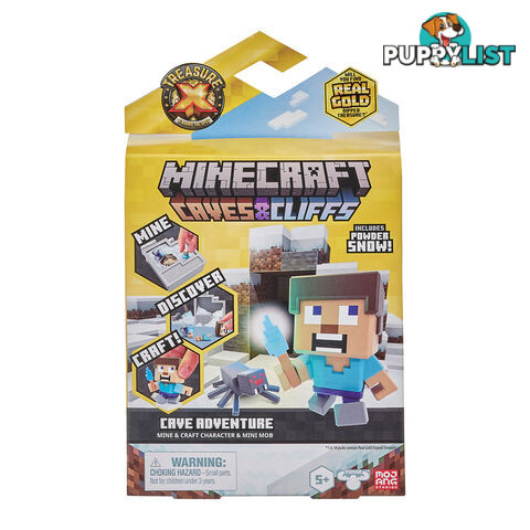 Treasure X - Minecraft Caves & Cliffs Cave Adventure Pack - 41676 - 0630996416761