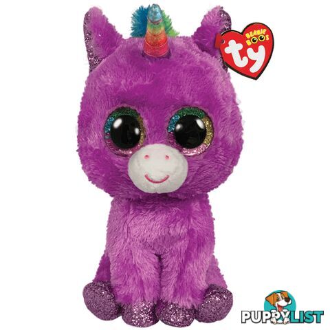 Ty Beanie Boos - Rosette - Purple Unicorn 15cm Small 36328 - 008421363285