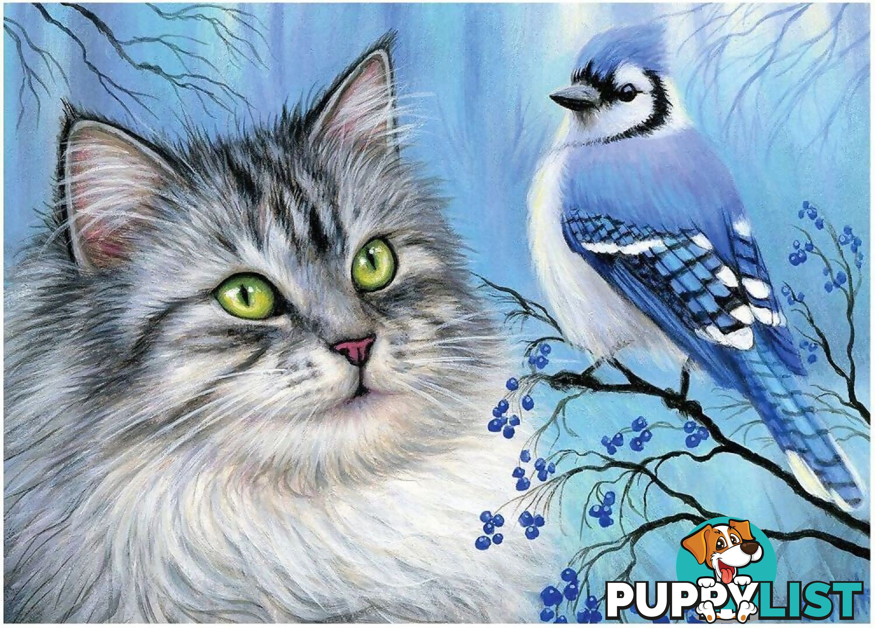 Holdson - Chance Encounter Blue Winter Friend Jigsaw Puzzle 1000 Pieces - Jdhol773329 - 9414131773329