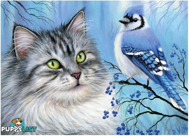 Holdson - Chance Encounter Blue Winter Friend Jigsaw Puzzle 1000 Pieces - Jdhol773329 - 9414131773329