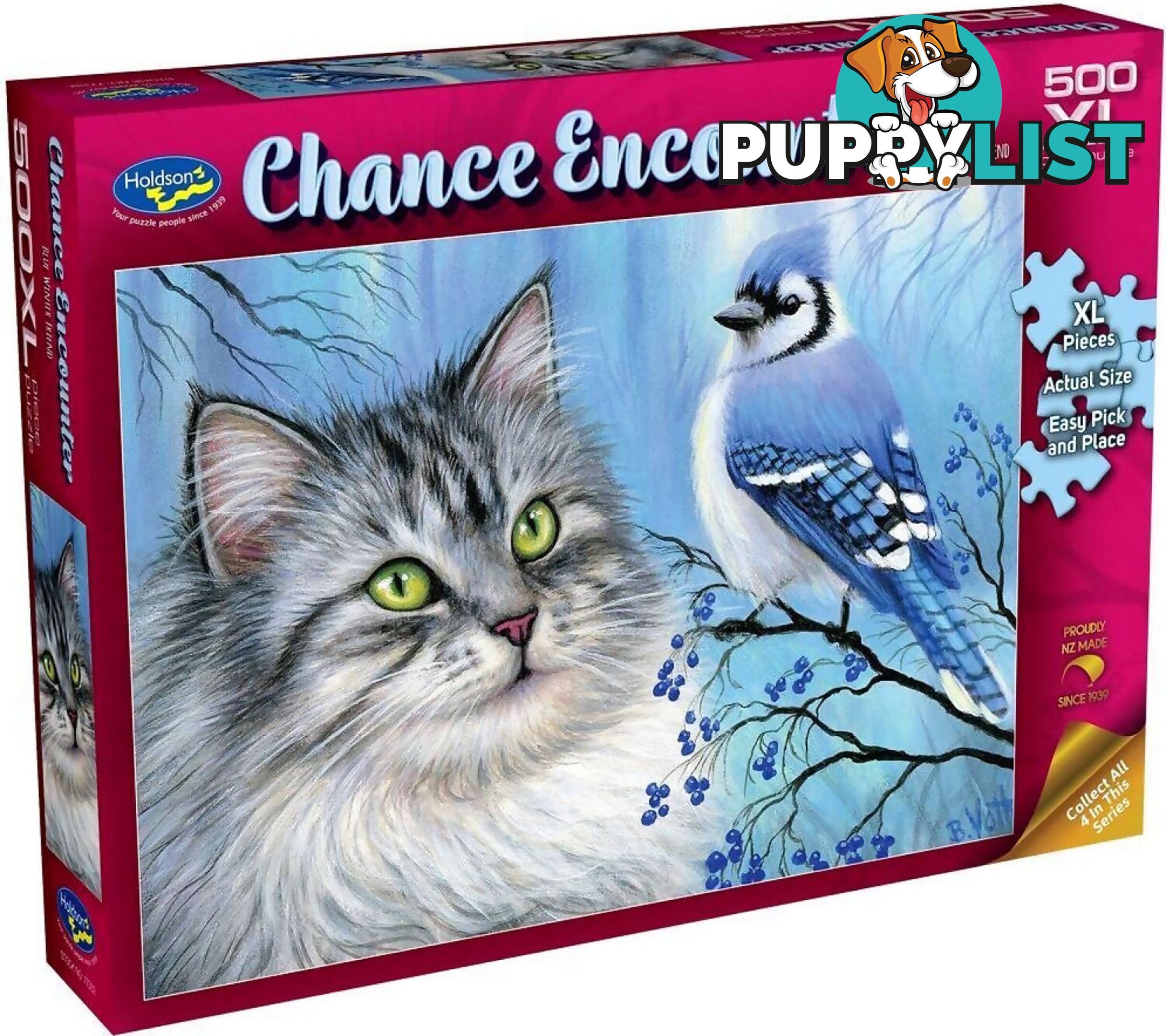 Holdson - Chance Encounter Blue Winter Friend Jigsaw Puzzle 1000 Pieces - Jdhol773329 - 9414131773329