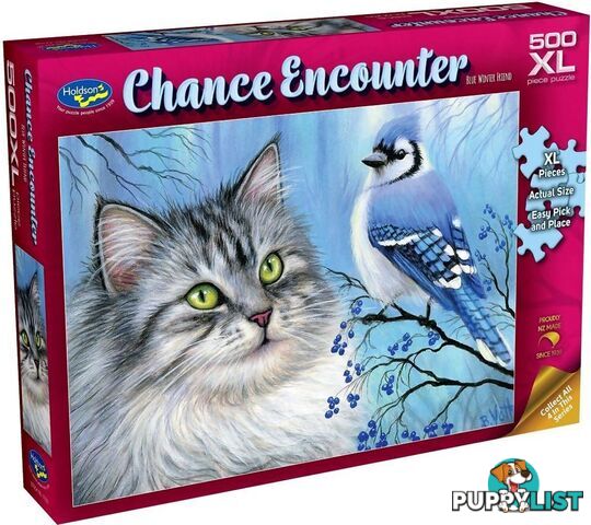 Holdson - Chance Encounter Blue Winter Friend Jigsaw Puzzle 1000 Pieces - Jdhol773329 - 9414131773329