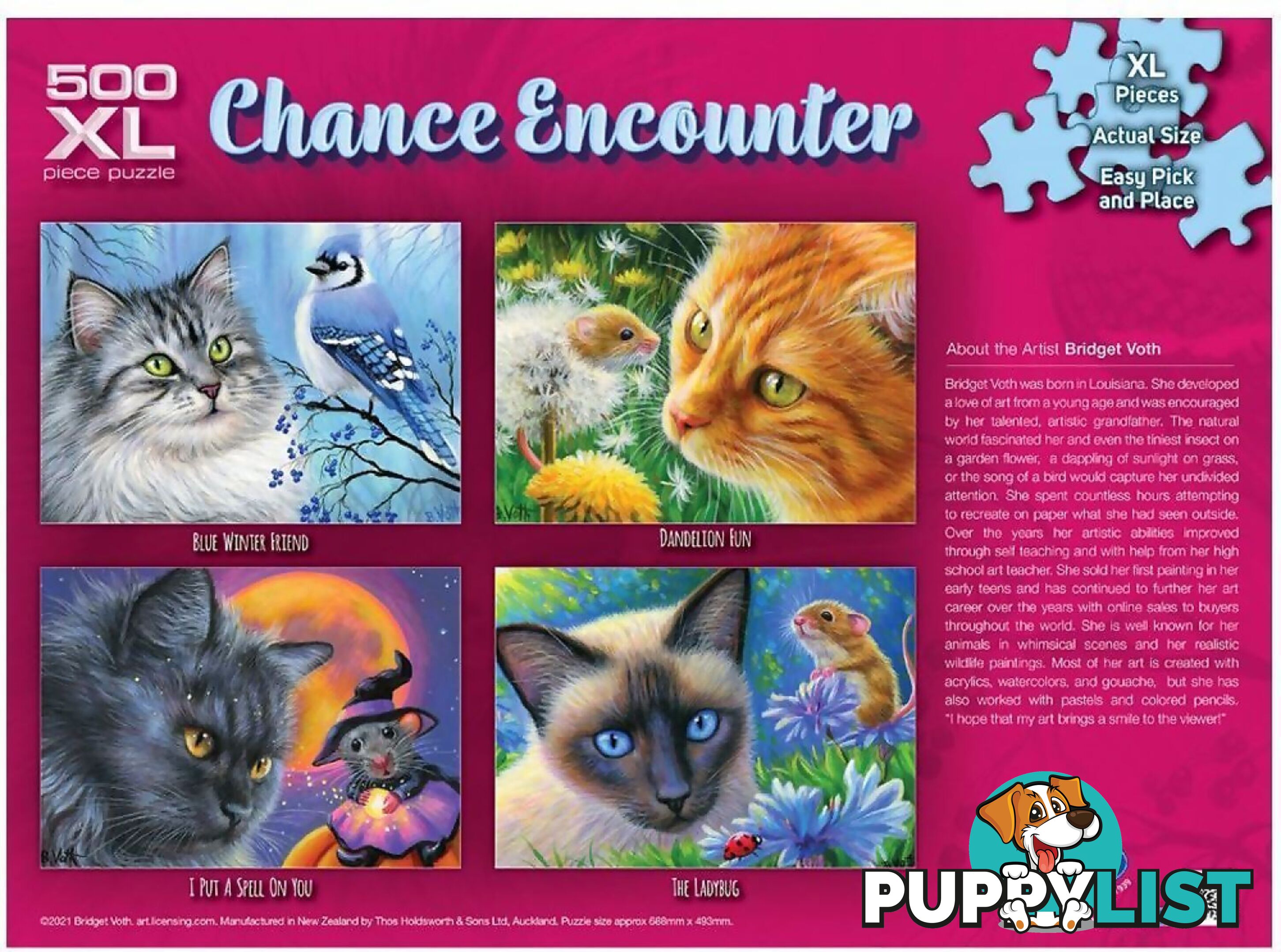 Holdson - Chance Encounter Blue Winter Friend Jigsaw Puzzle 1000 Pieces - Jdhol773329 - 9414131773329