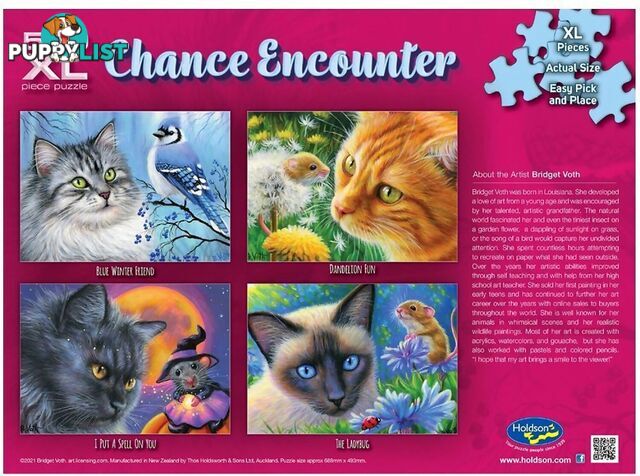 Holdson - Chance Encounter Blue Winter Friend Jigsaw Puzzle 1000 Pieces - Jdhol773329 - 9414131773329