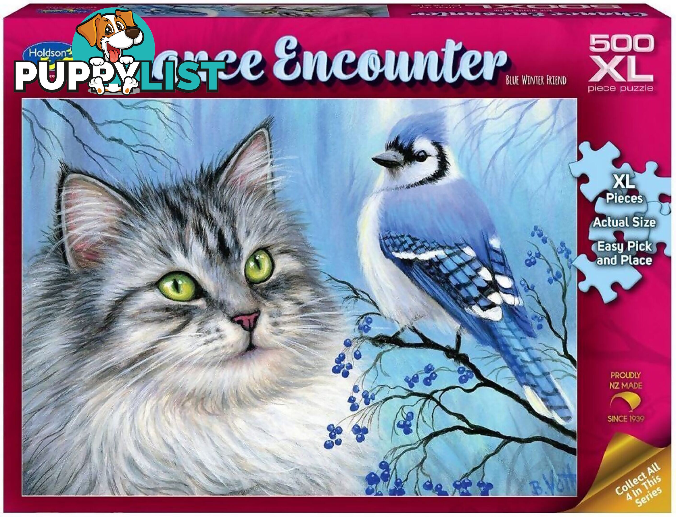 Holdson - Chance Encounter Blue Winter Friend Jigsaw Puzzle 1000 Pieces - Jdhol773329 - 9414131773329