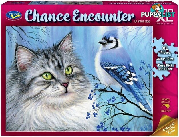 Holdson - Chance Encounter Blue Winter Friend Jigsaw Puzzle 1000 Pieces - Jdhol773329 - 9414131773329