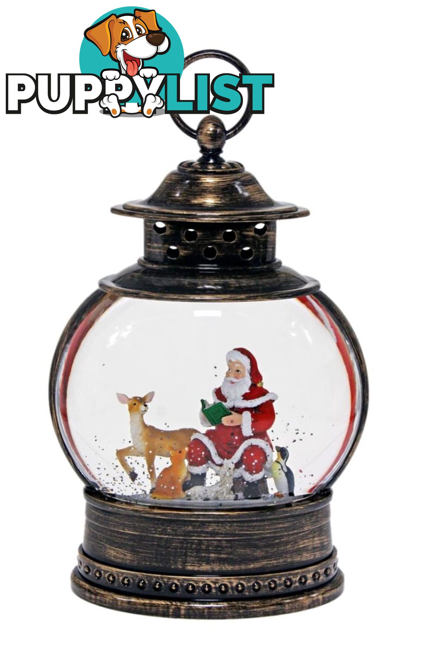 Cotton Candy - Xmas Round Lantern Santa Storytime - Ccxac314a - 9353468010632