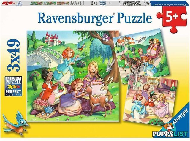 Ravensburger - Little Princesses Jigsaw Puzzle 3 X 49pc - Mdrb05564 - 4005556055647