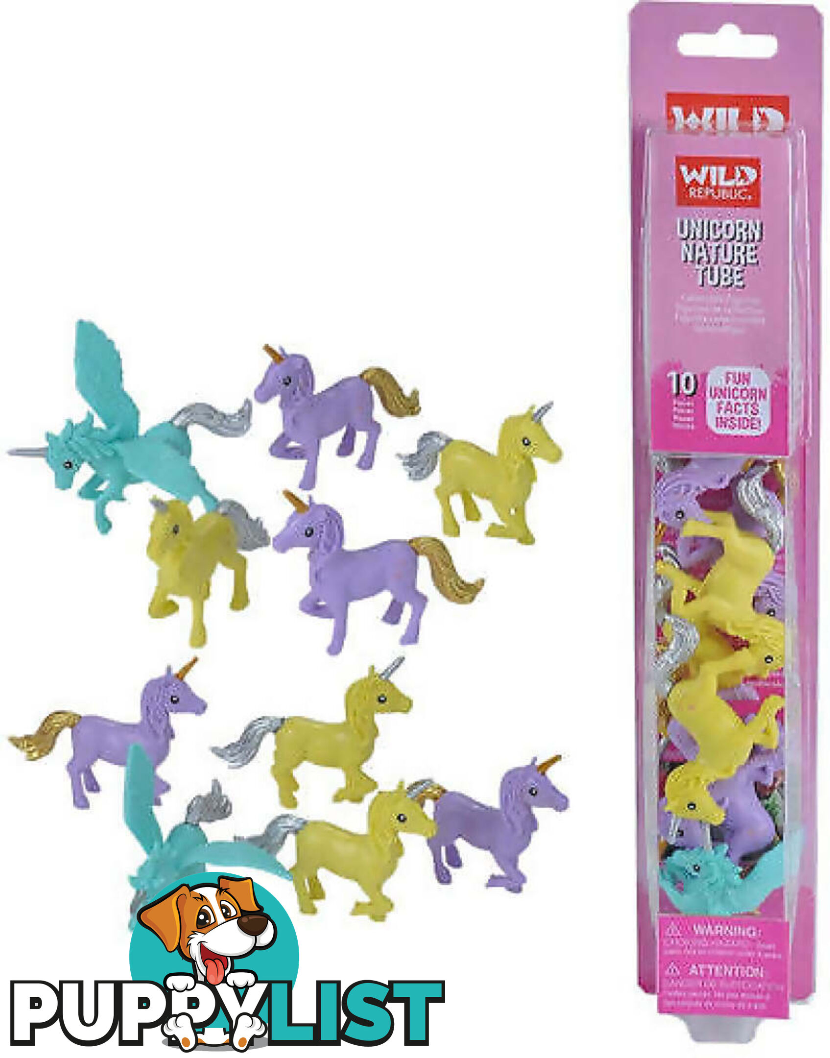 Wild Republic - Nature Tube Unicorn Collection - Wr23235 - 092389232356