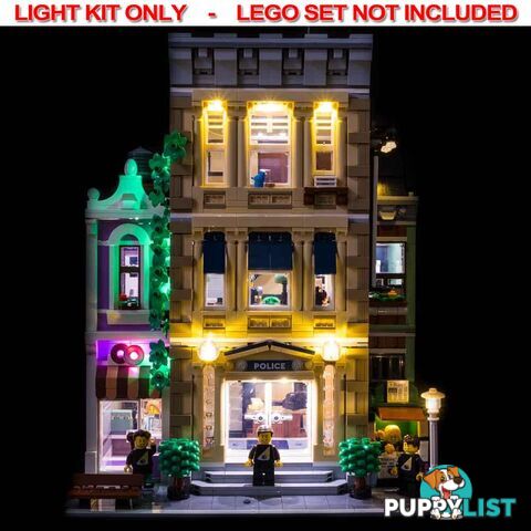 LIGHT KIT for LEGO Police Station 10278 - Light My Bricks - 744109767135