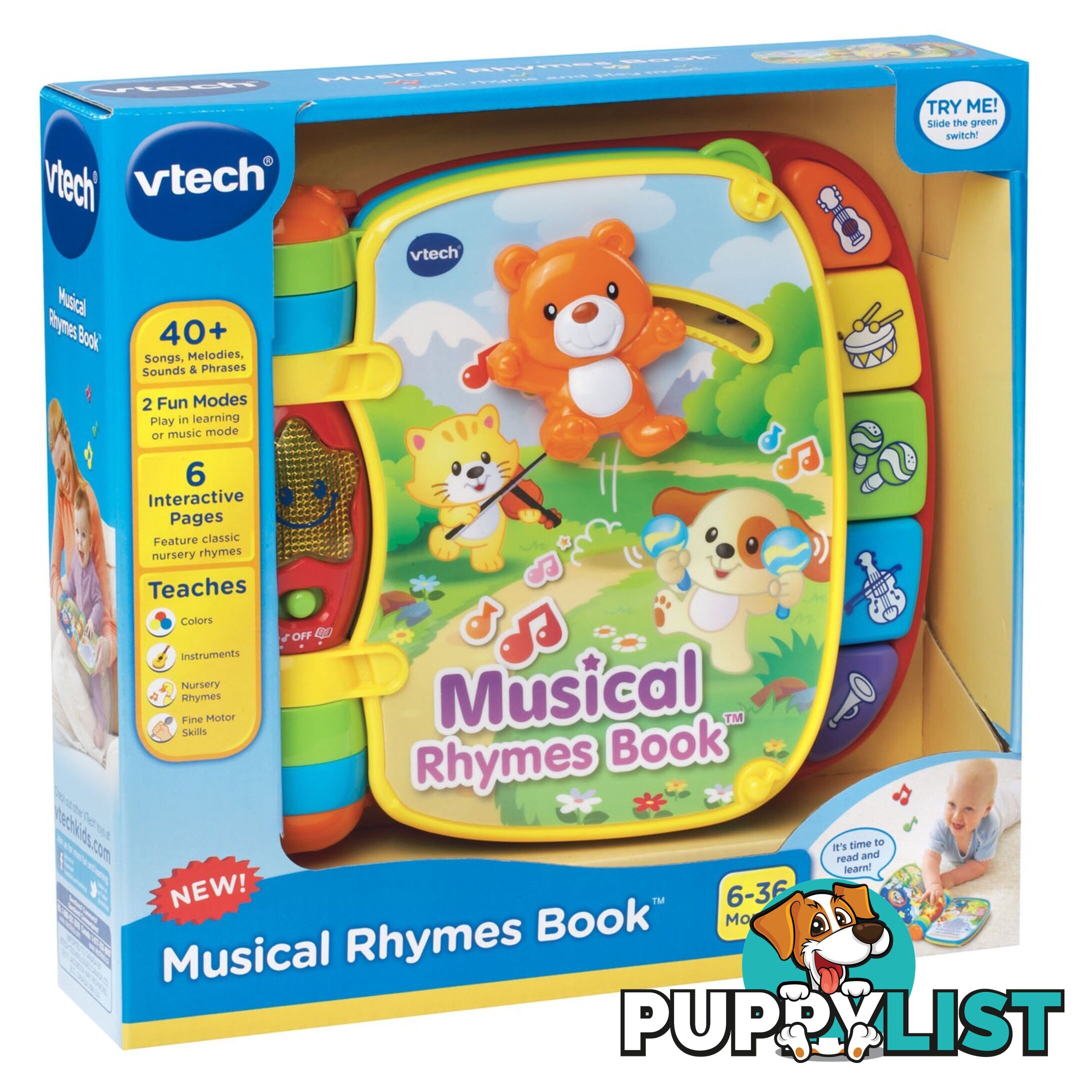 Vtech - Musical Rhymes Book  80-166703 - 3417761667033