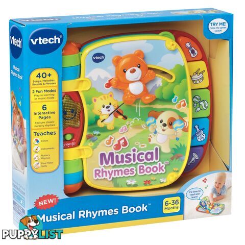 Vtech - Musical Rhymes Book  80-166703 - 3417761667033