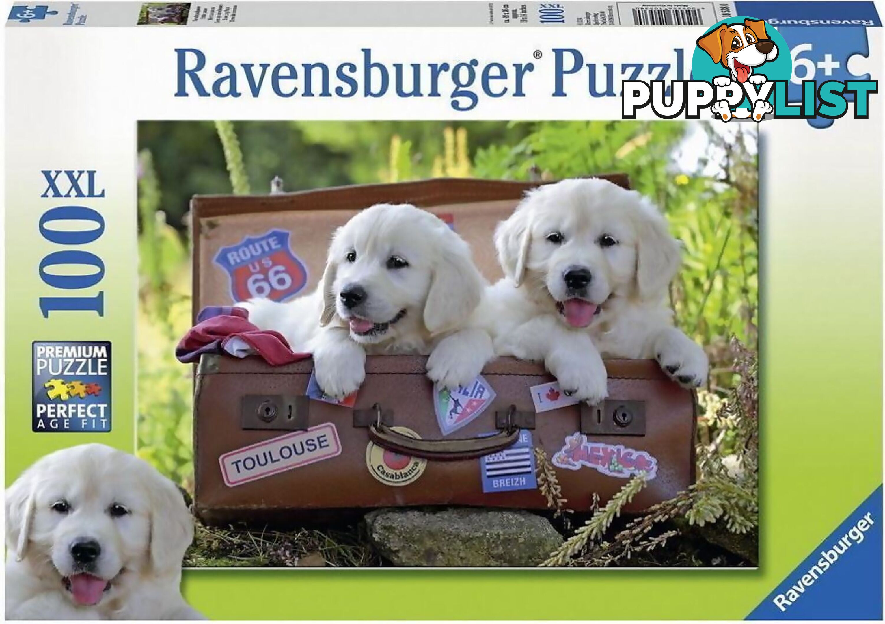 Ravensburger - Travelling Puppies Jigsaw Puzzle 100pc - Mdrb10538 - 4005556105380