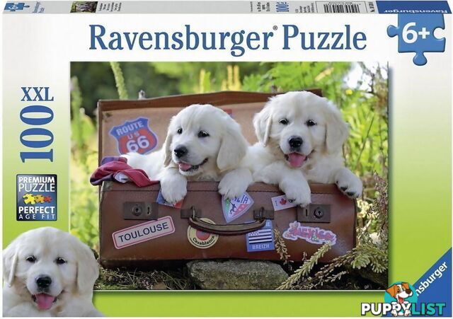 Ravensburger - Travelling Puppies Jigsaw Puzzle 100pc - Mdrb10538 - 4005556105380