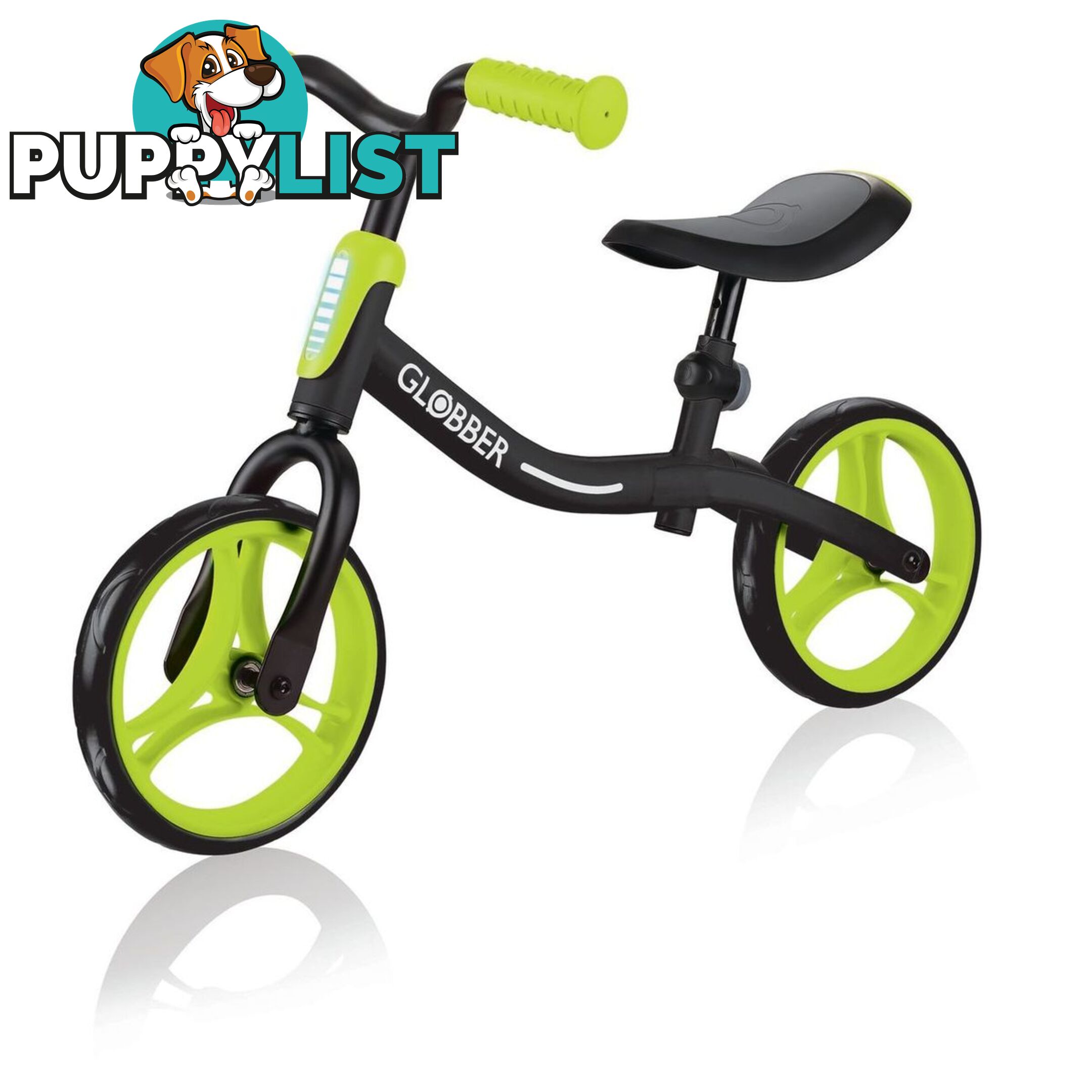 Globber Go Bike Black And Lime Green Asactiveouthe - 4897070183773