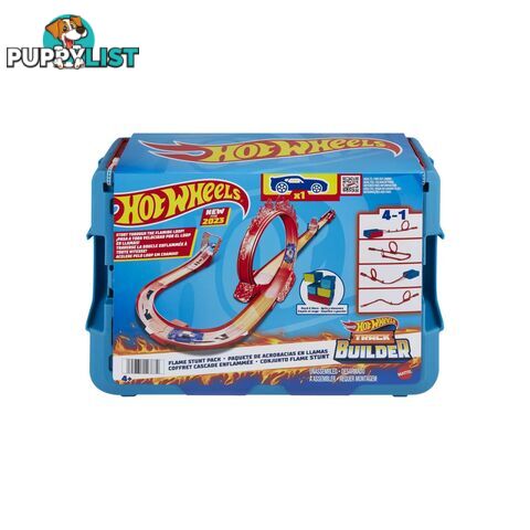 Hot Wheels® - Track Set And 1 Hot Wheels® - Car Fire-themed Track Building Set - Mahmc04 - 194735123872