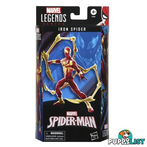 Marvel Legends Series Spider-man 6-inch Iron Spider Action Figure Incl 2 Accessories Hasbro - Hbf34555 - 5010994153816