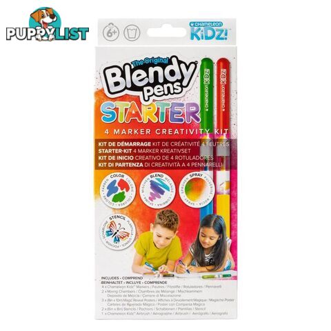 Chameleon Kidz- Starter 4pc Markers Kit- Cjck1001f - 812751022206