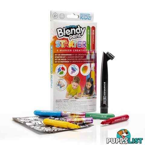 Chameleon Kidz- Starter 4pc Markers Kit- Cjck1001f - 812751022206