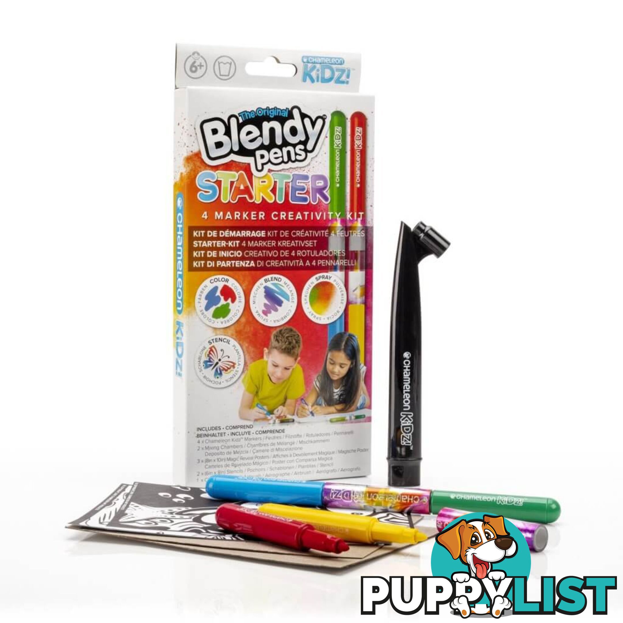 Chameleon Kidz- Starter 4pc Markers Kit- Cjck1001f - 812751022206