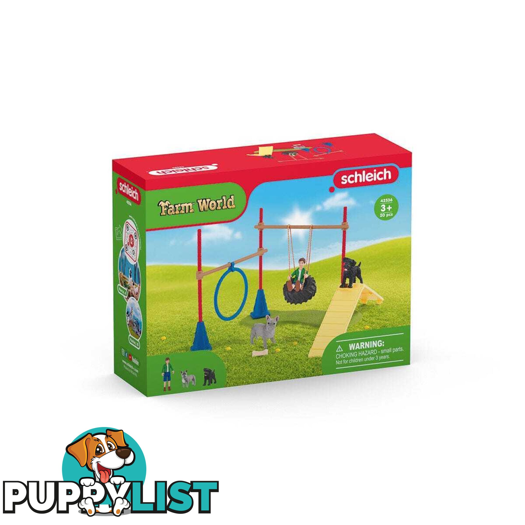 Schleich - Puppy Agility Training - Farm World - Mdsc42536 - 4059433375786