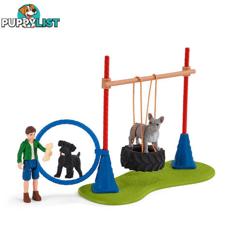 Schleich - Puppy Agility Training - Farm World - Mdsc42536 - 4059433375786