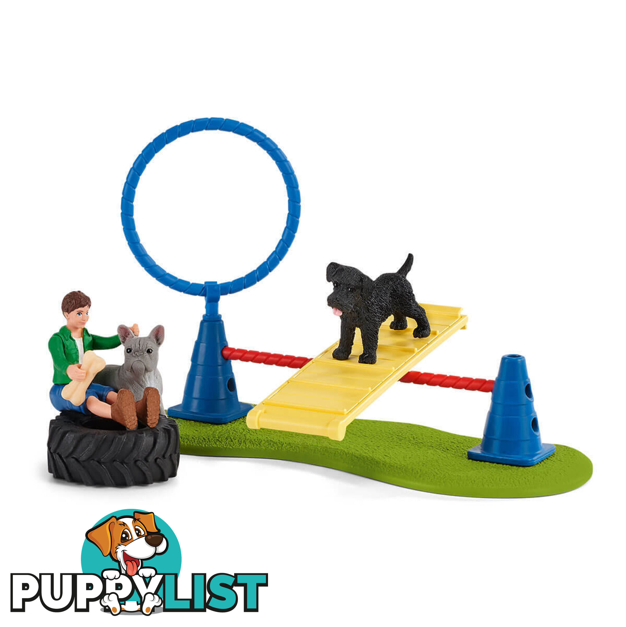 Schleich - Puppy Agility Training - Farm World - Mdsc42536 - 4059433375786