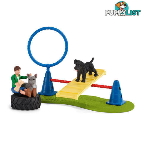 Schleich - Puppy Agility Training - Farm World - Mdsc42536 - 4059433375786