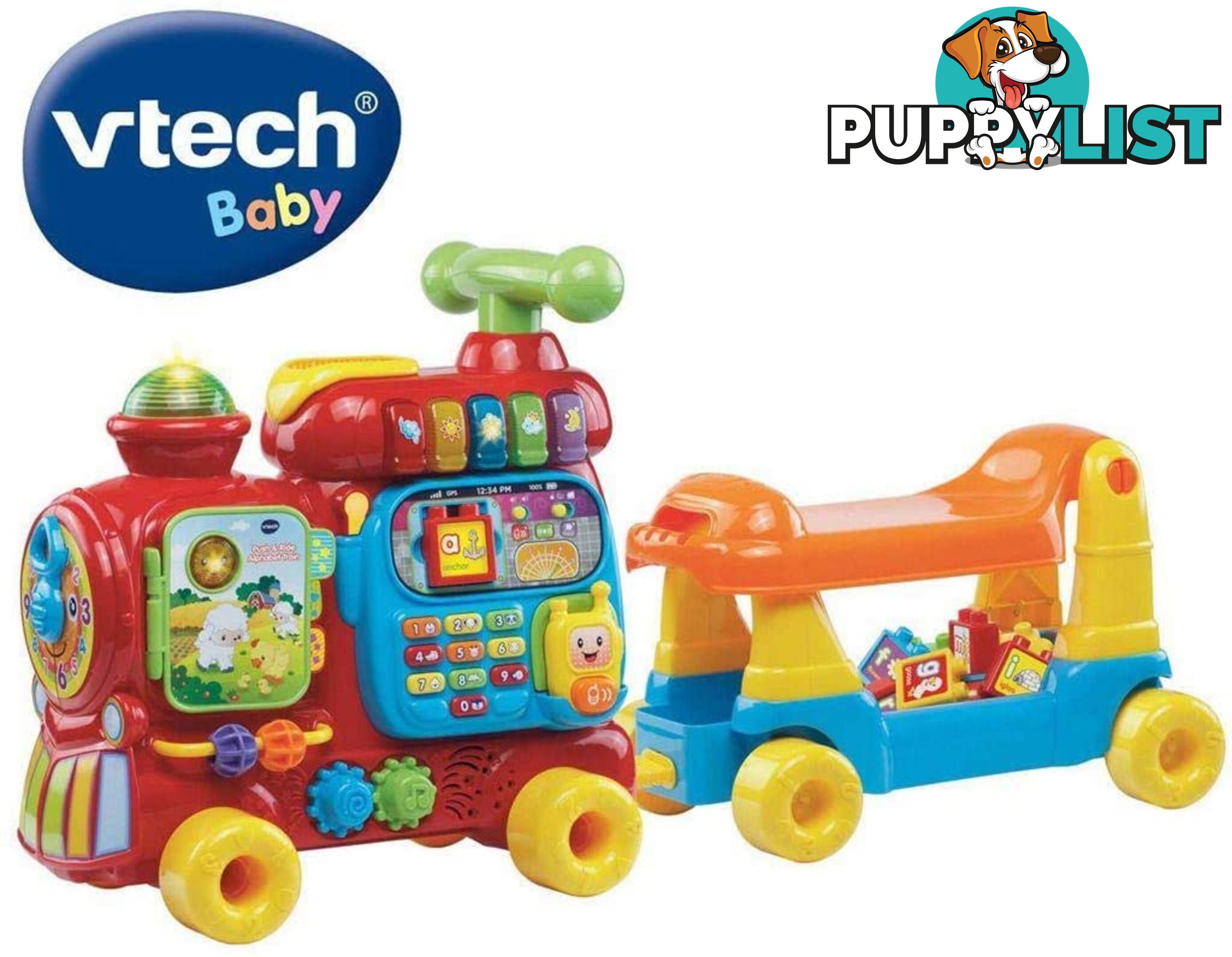 Vtech - Baby Push & Ride Alphabet Train Multi Vtech Tn80181903002 - 3417761819036