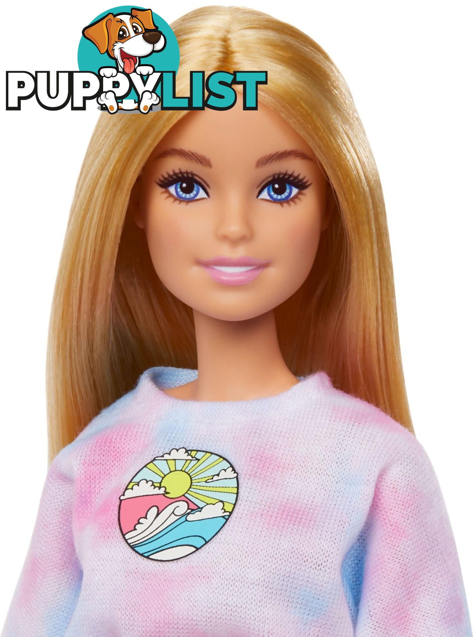 Barbie - â€œmalibuâ€ Stylist Doll & 14 Accessories Playset Hair & Makeup Theme With Puppy & Styling Cart - Mattel - Mahnk95 - 194735143429