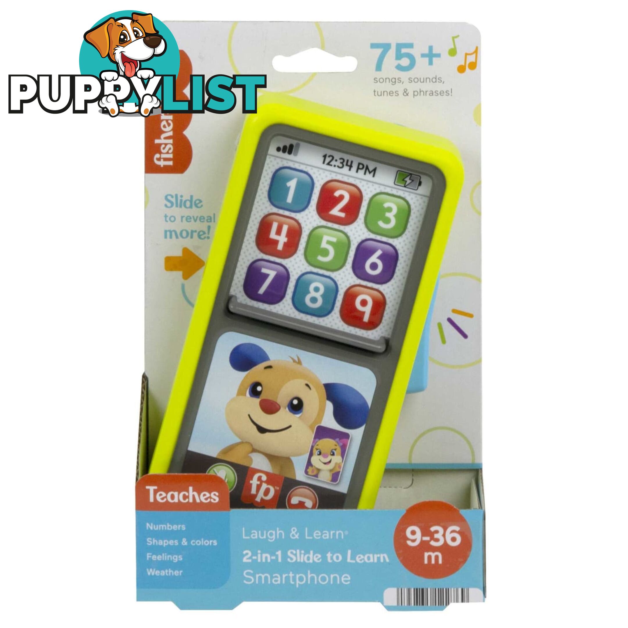 Fisher-Price Laugh & Learn 2-in-1 Slide To Learn Smartphone - Mahnm84 - 194735145454