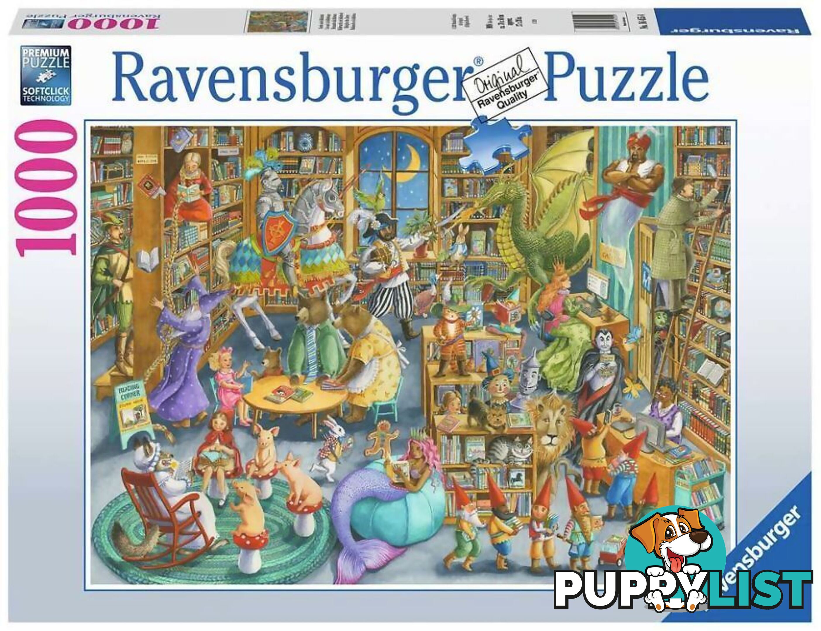 Ravensburger - Midnight At The Library Jigsaw Puzzle 1000pc - Mdrb16455 - 4005556164554