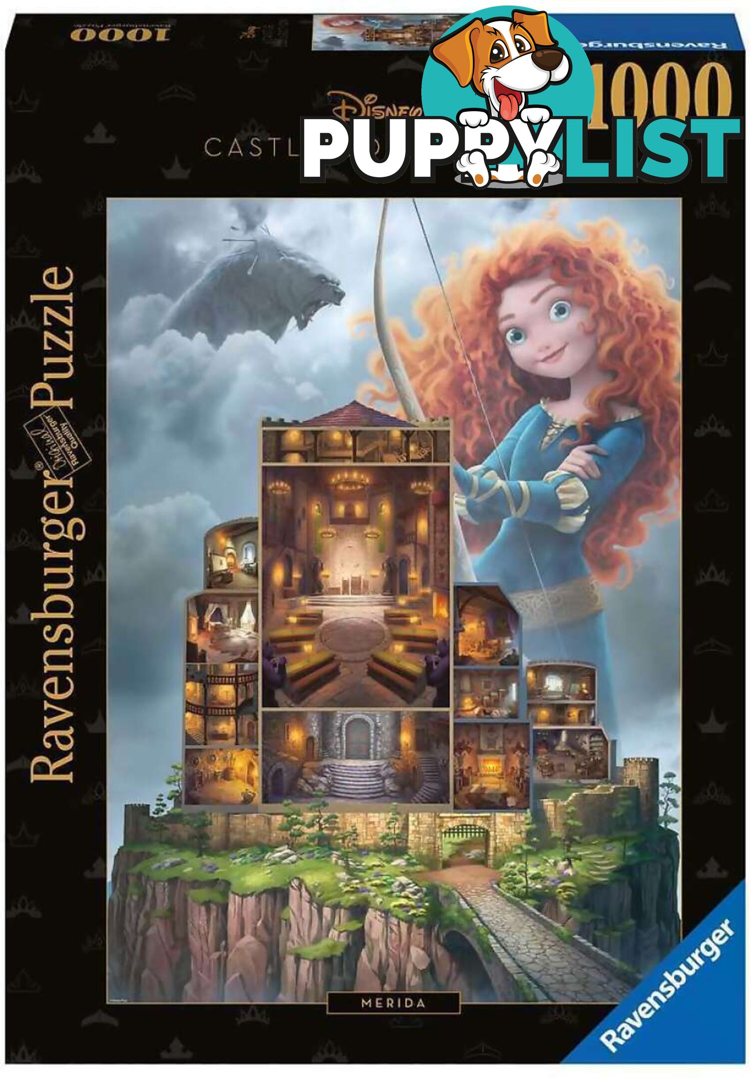 Ravensburger - Disney Castles Merida Jigsaw Puzzle 1000pc - Mdrb17335 - 4005556173358