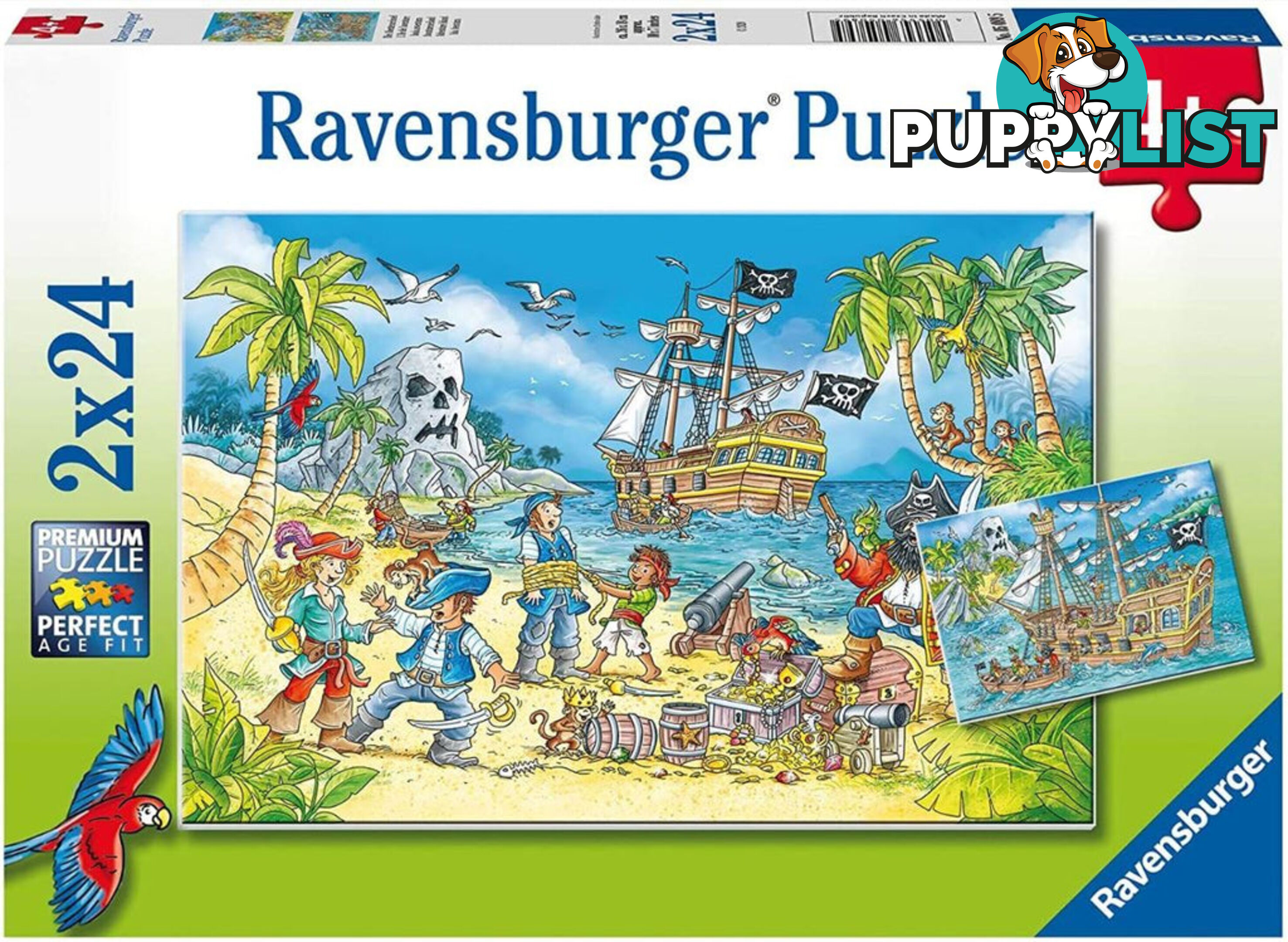 Ravensburger - Adventure Island Jigsaw Puzzle 2 X 24pc - Mdrb05089 - 4005556050895