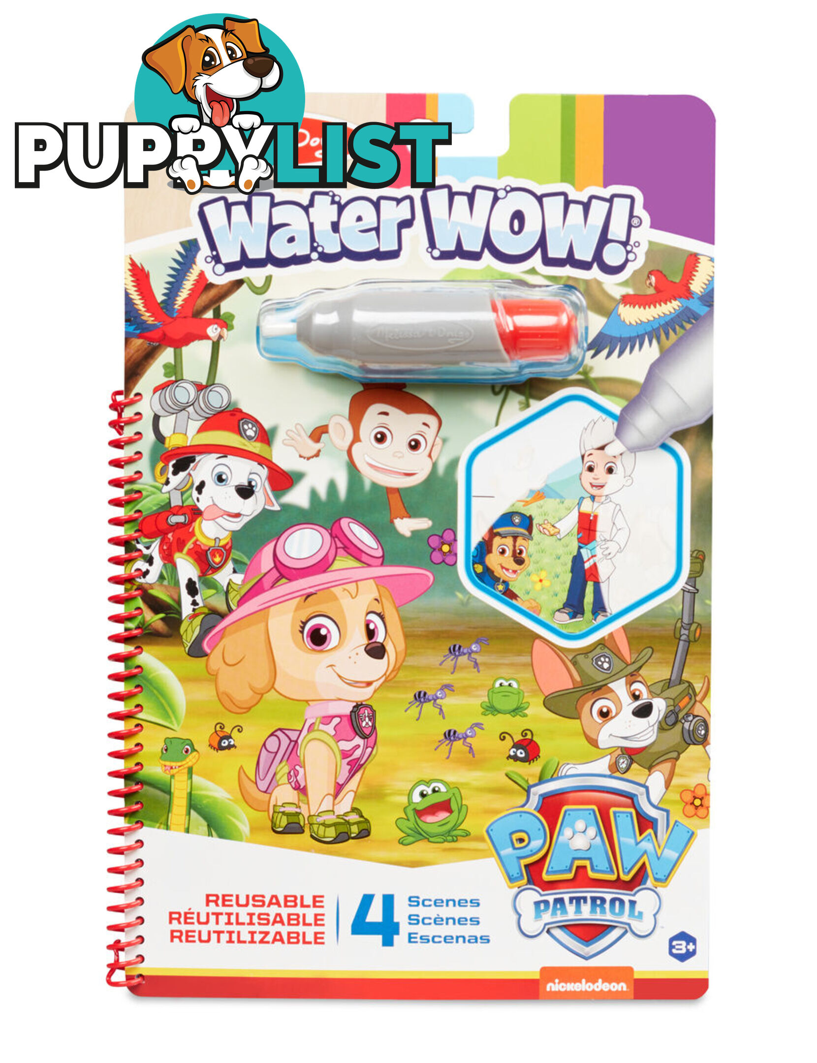 Melissa & Doug - Paw Patrol Water Wow! - Skye   Mdmnd33250 - 000772332507