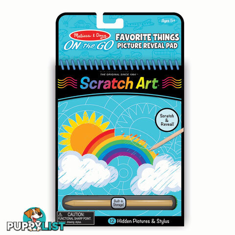 Melissa & Doug - On The Go Scratch Art: Hidden Picture Pad - Favorite Things Mdmnd9418 - 0000772094184