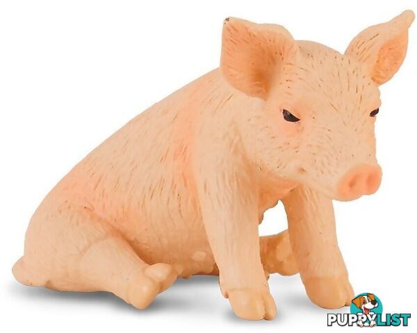 CollectA - Piglet Sitting Animal Small Figurine - Rpco88345 - 4892900883458