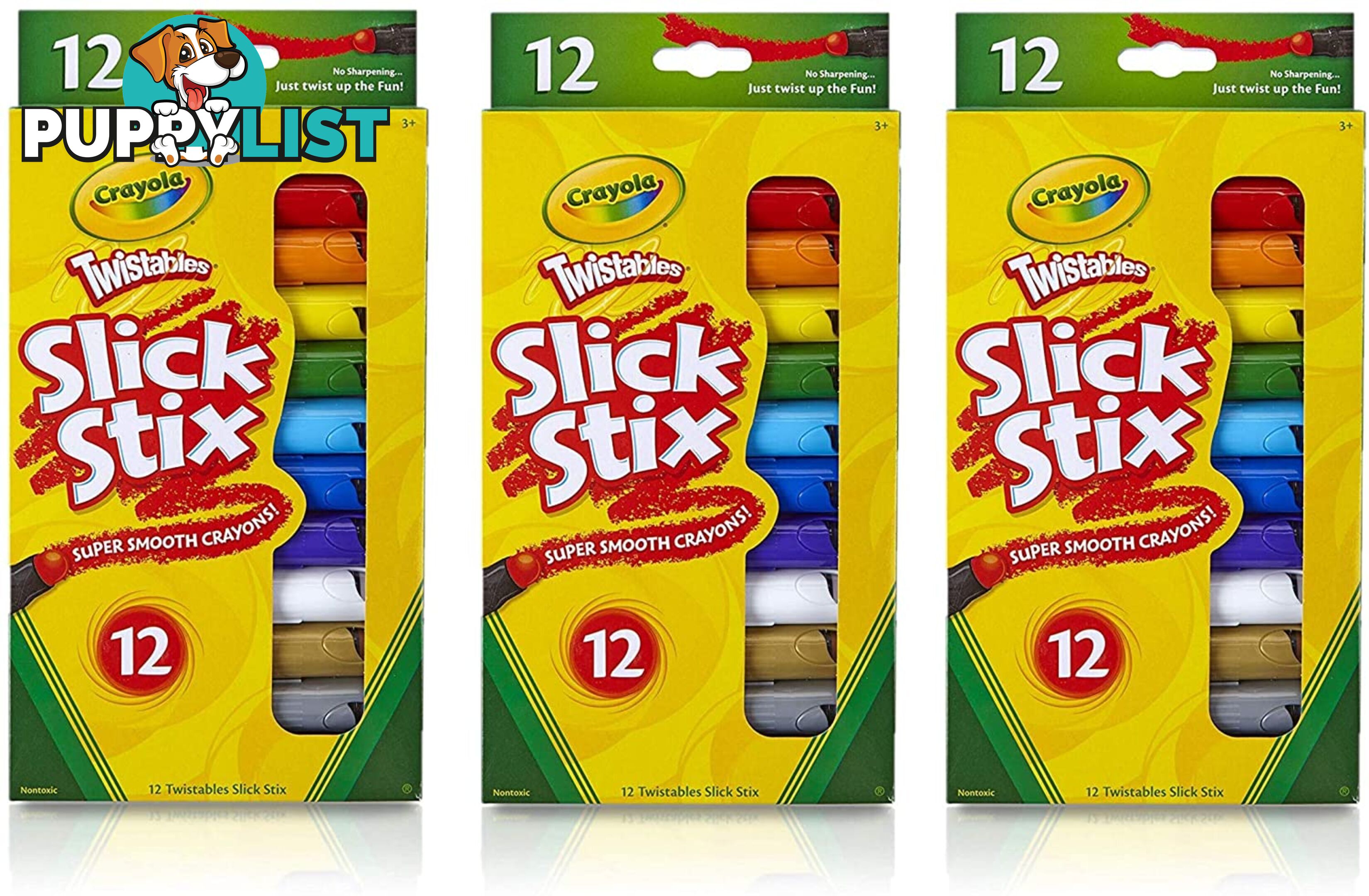 Crayola 12 Slick Stixsuper Smooth Non Toxic Crayons Bs529512 - 71662095123