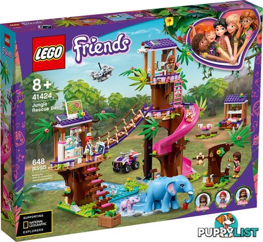 LEGO 41424 Jungle Rescue Base - Friends - 5702016619096