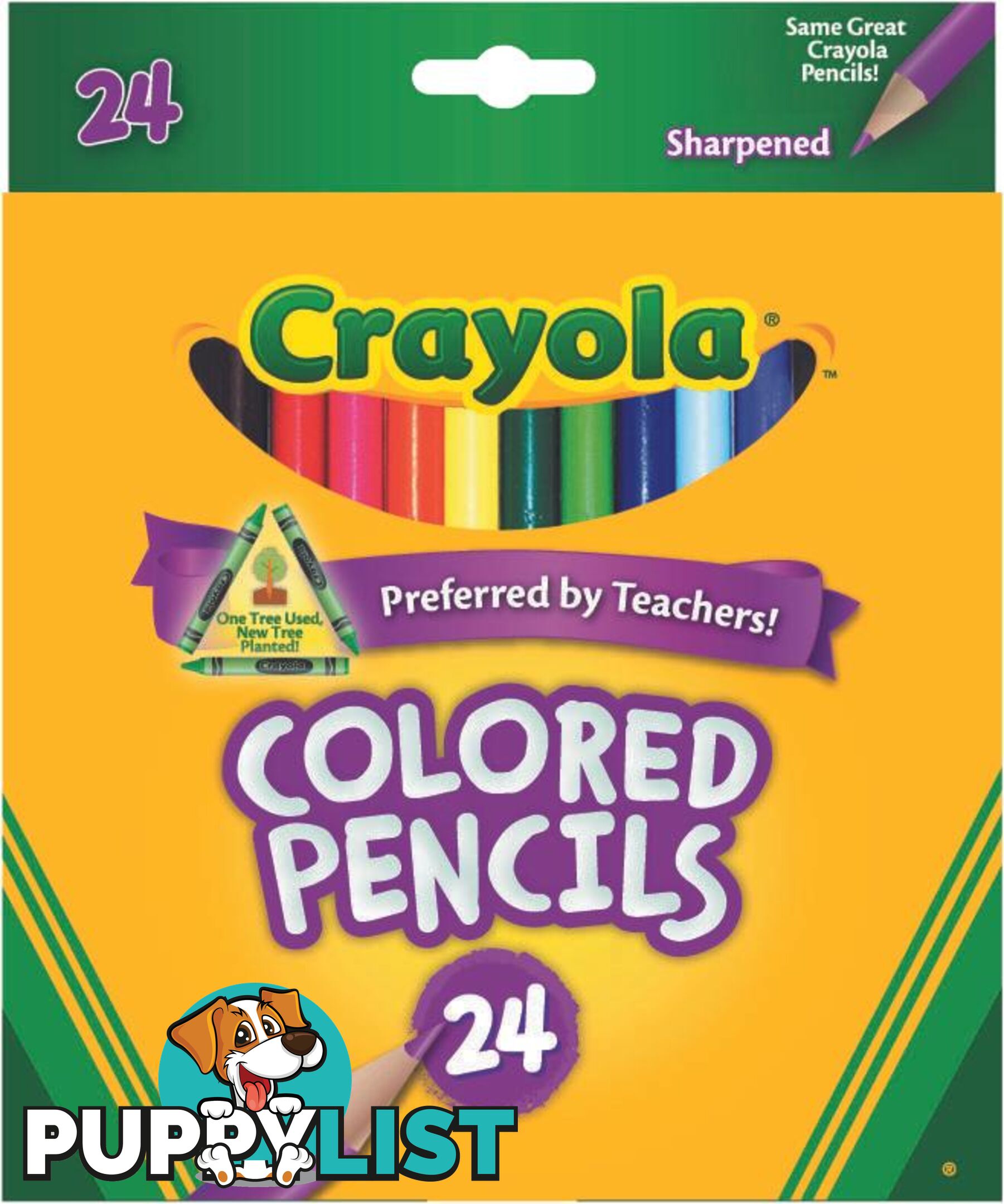 Crayola 24 Full Size Colored Pencils Long Lasting Premium Bs684024 - 071662140243