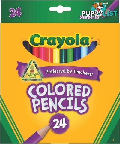 Crayola 24 Full Size Colored Pencils Long Lasting Premium Bs684024 - 071662140243