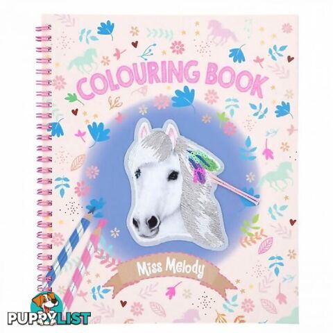 Top Model - Miss Melody Colouring Book With Fur Appliques - Ad0411579 - 4010070586836