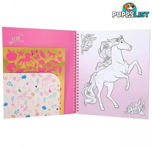 Top Model - Miss Melody Colouring Book With Fur Appliques - Ad0411579 - 4010070586836