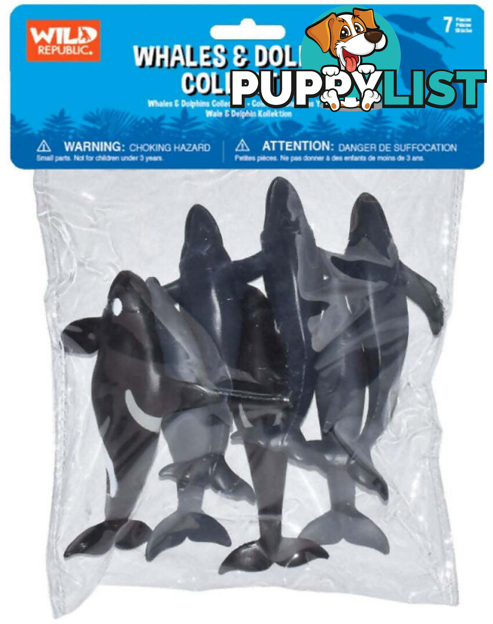 Wild Republic - Polybag Whales & Dolphins Collection - Wr83783 - 092389837834