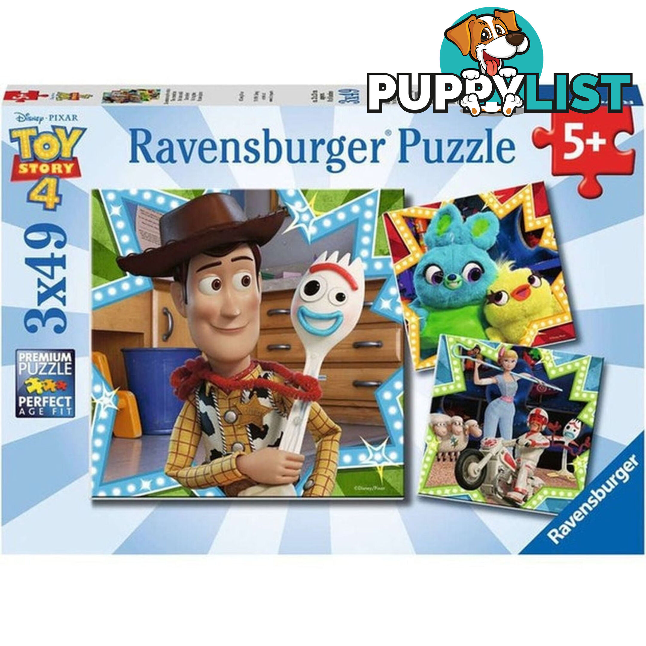 Ravensburger - Disney Toy Story 4 3x49 Piece Puzzle - Mdrb08067 - 4005556080670