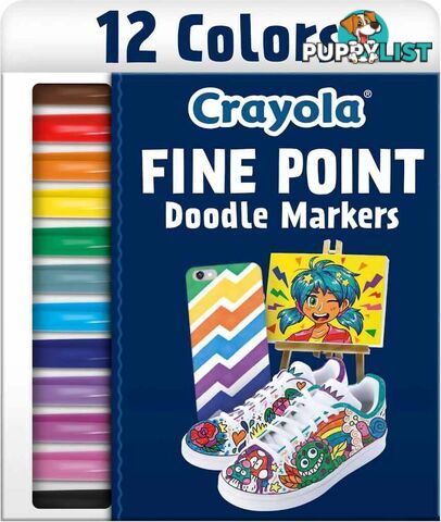 Crayola - Doodle & Draw Fine Point Doodle Marker 12pk - Bs588326 - 071662283261