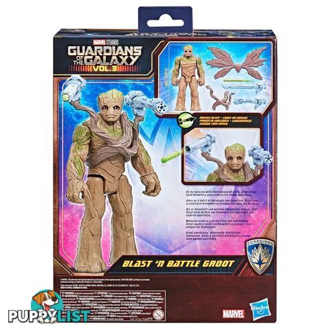 Marvel Gardians Of The Galaxy - Blast N Battle Groot - Hbf68735l21 - 5010996121080