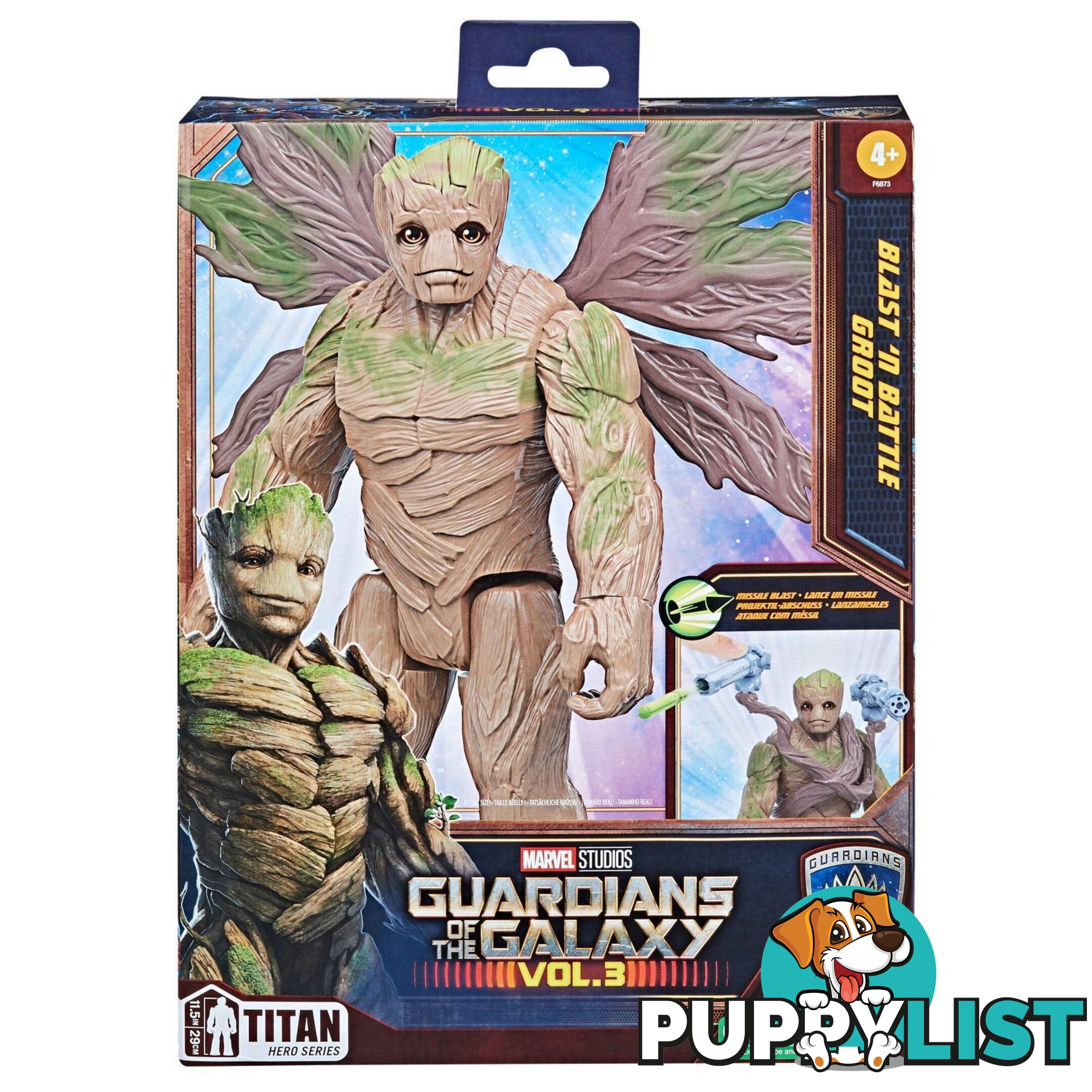 Marvel Gardians Of The Galaxy - Blast N Battle Groot - Hbf68735l21 - 5010996121080