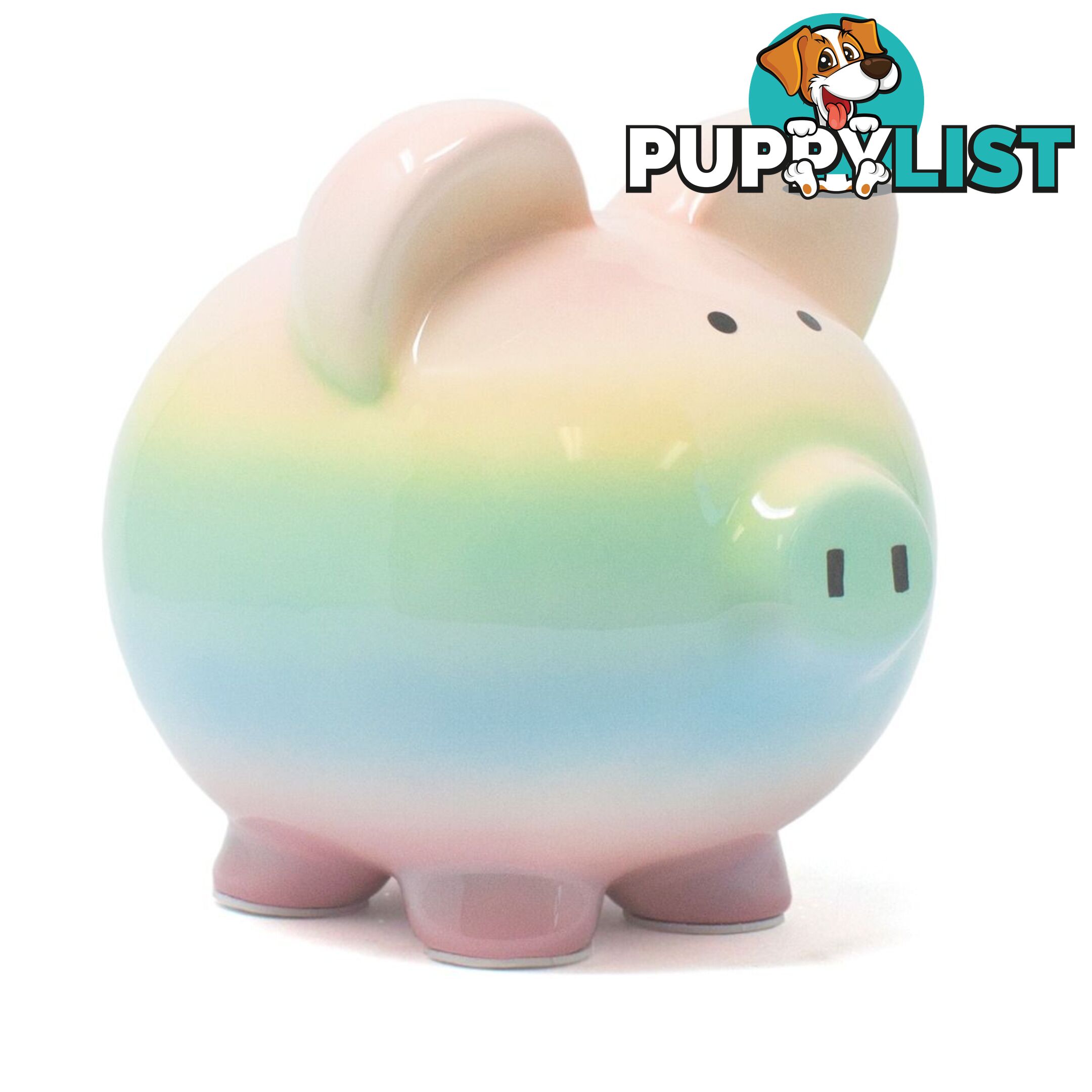 Cotton Candy -  Piggy bank Rainbow Ombre - Cccc3707rbw - 025094370792