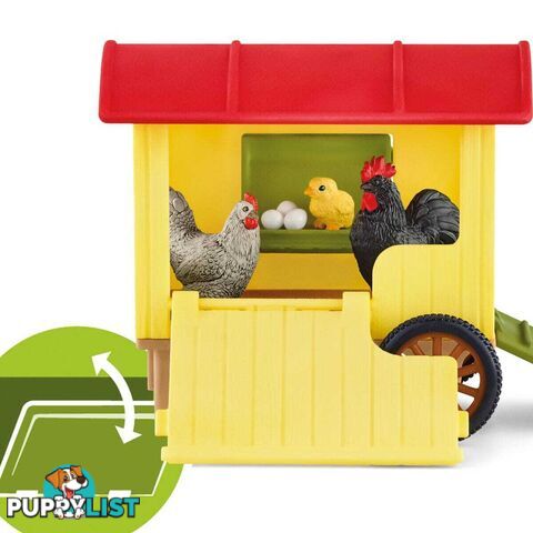 Schleich - Mobile Chicken Coop - Farm World - Mdsc42572 - 4059433558875